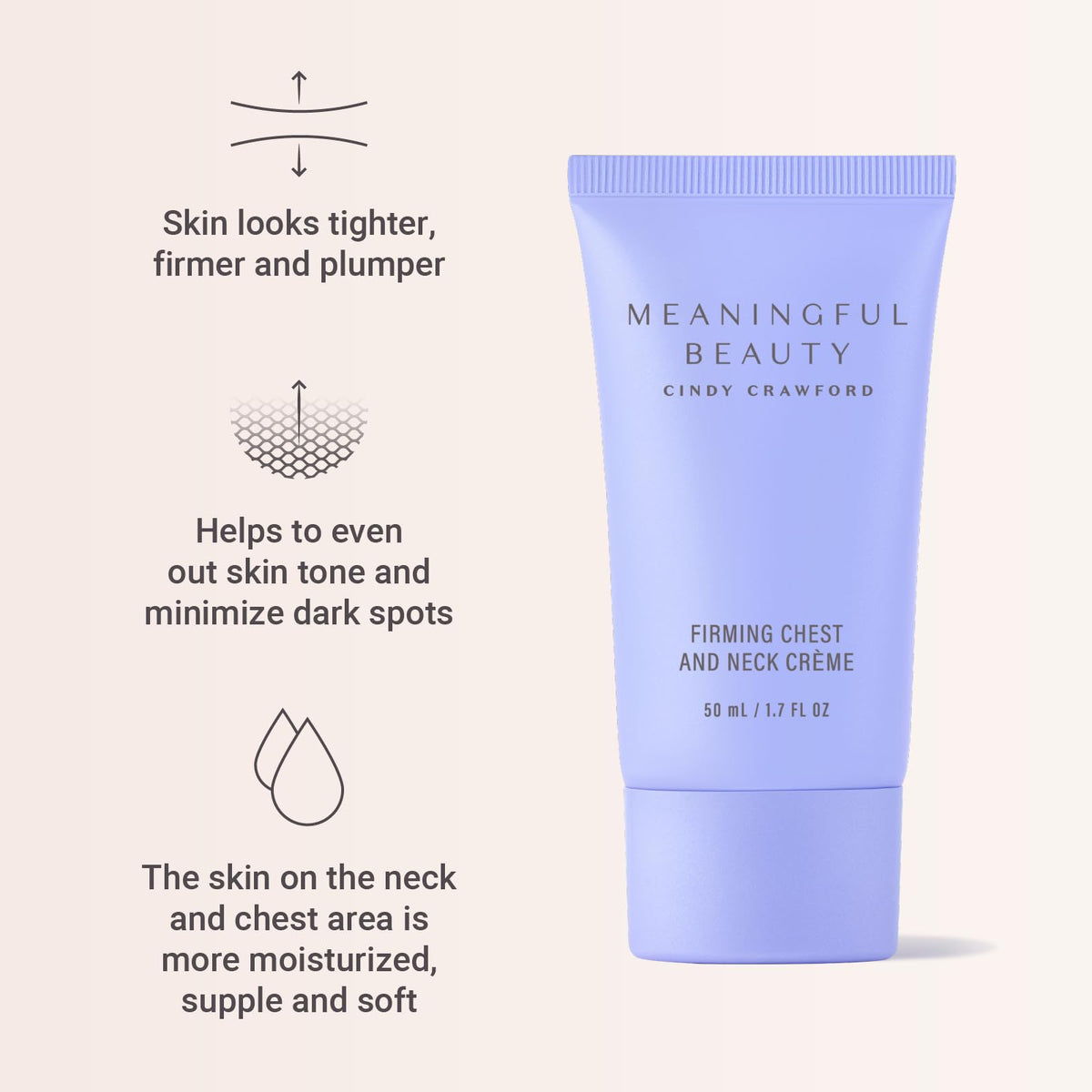 Meaningful Beauty label and dispenser detail highlighting ingredient callouts