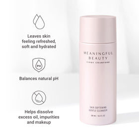 Meaningful Beauty pump dispenser close-up demonstrating easy product dispensing