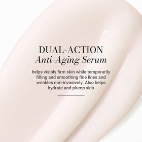 Meaningful Beauty scale comparison with 1 fl oz bottle showing travel-friendly size benefit: convenient
