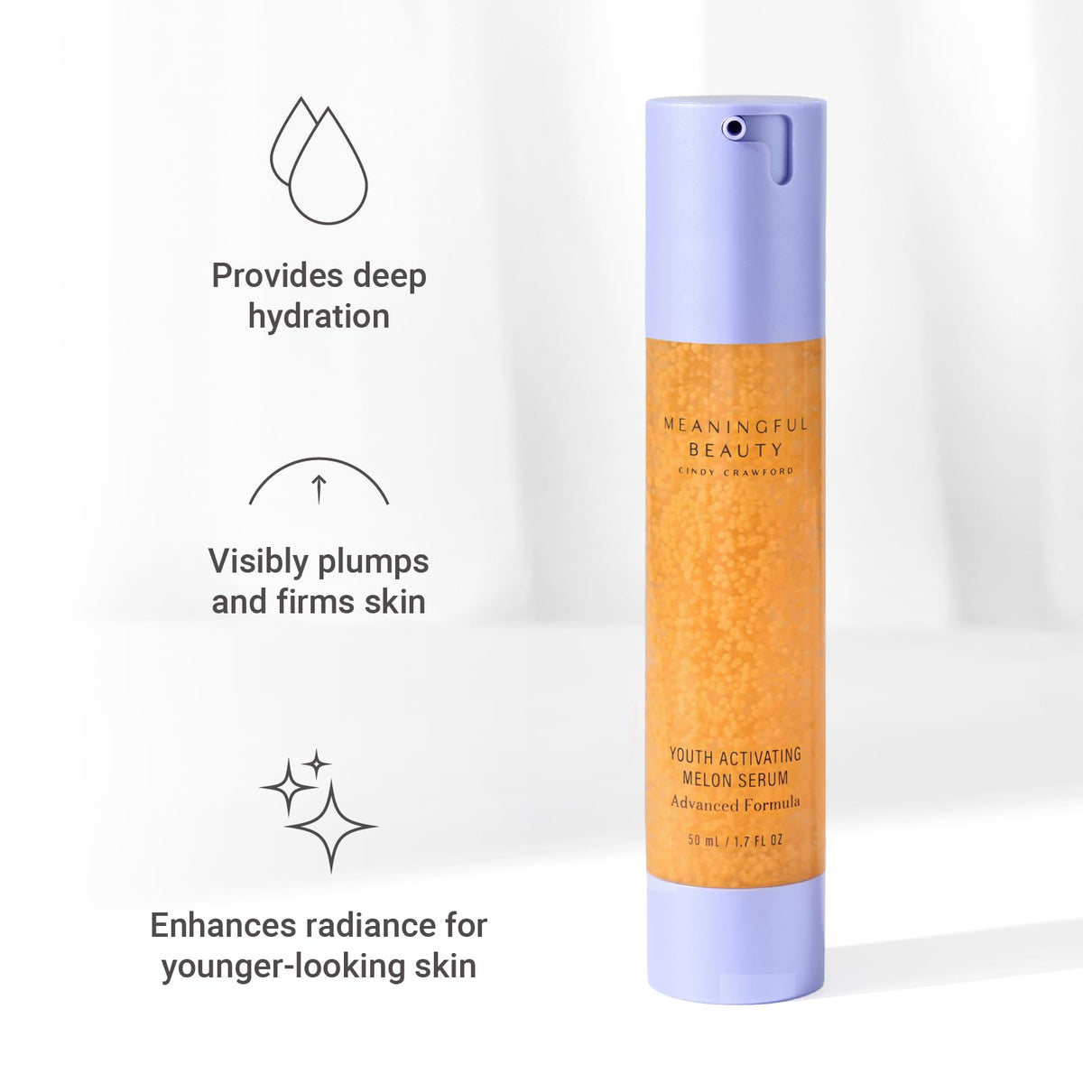 Meaningful Beauty serum dropper close-up showing lightweight texture