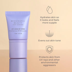 Meaningful Beauty Youth-Activating Melon Serum pump close-up demonstrating precise application
