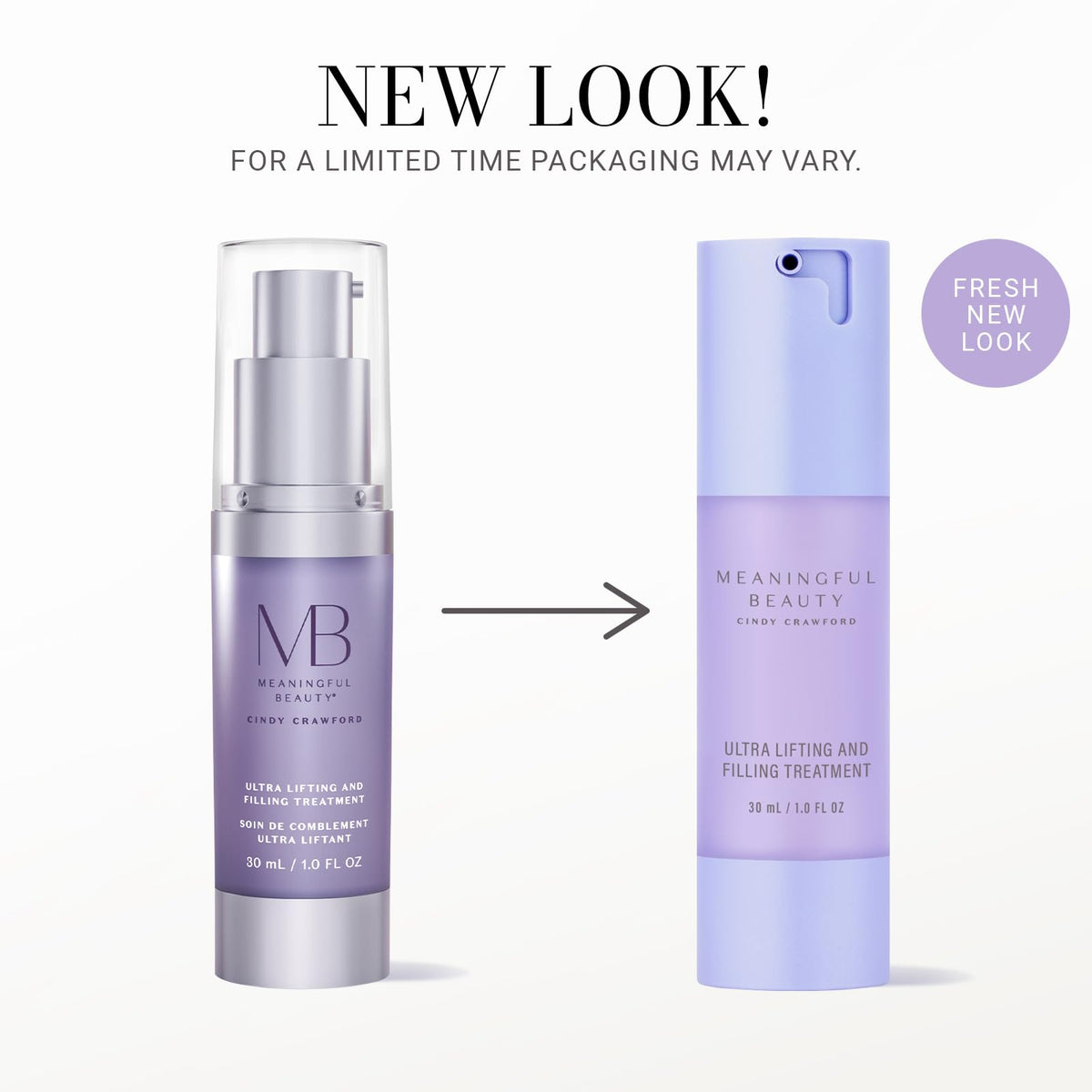 Meaningful Beauty pump close-up highlighting dispenser for precise application benefit: easy control