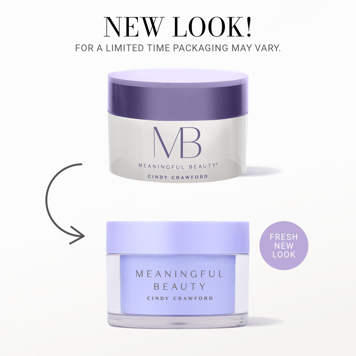 Meaningful Beauty close-up of cream texture highlighting rich hydration and smoothness