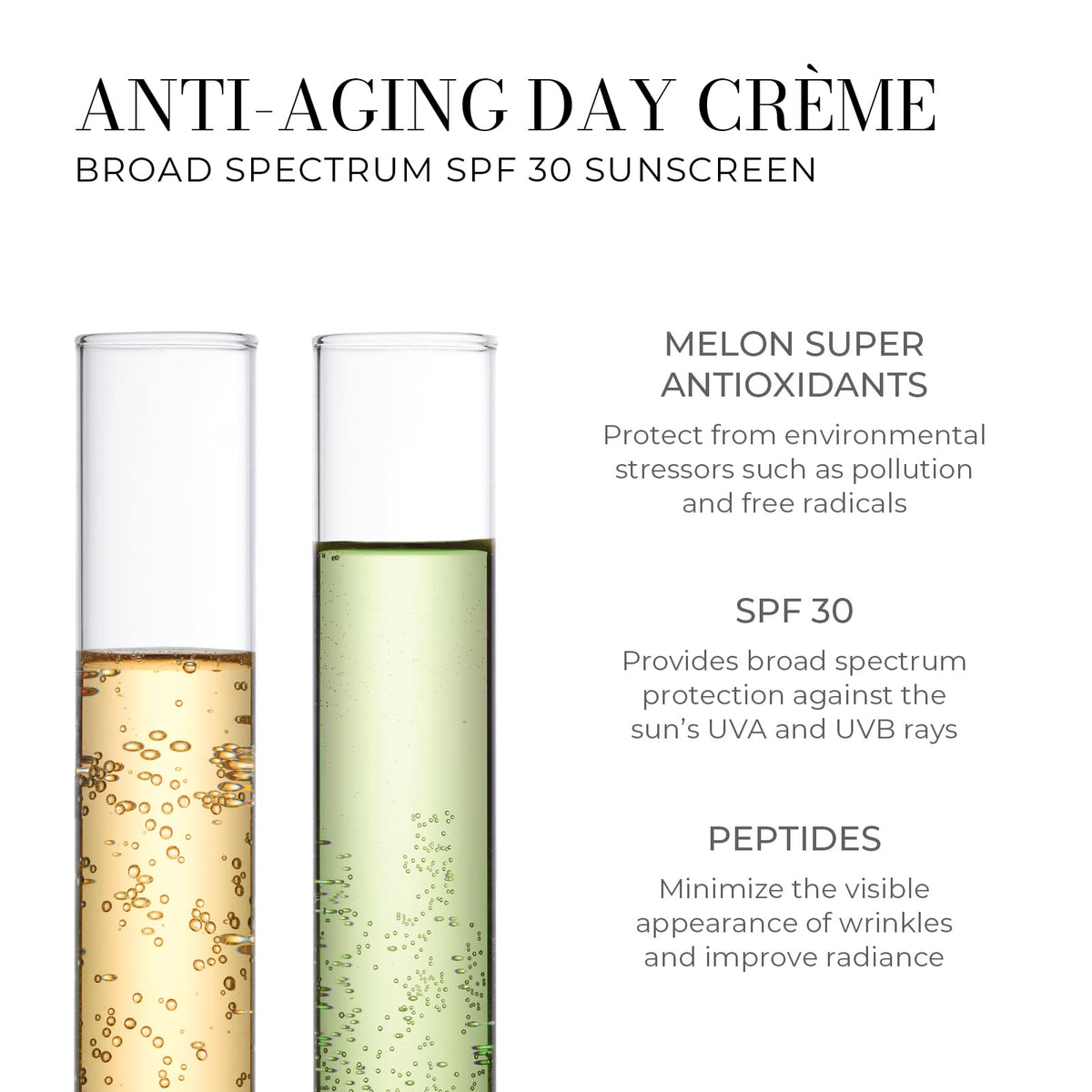 Meaningful Beauty serum texture swatched on hand to show fast-absorbing hydration