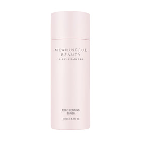 Meaningful Beauty toner front packaging showing bottle and cap for clear routine