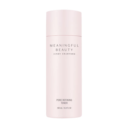 Meaningful Beauty toner front packaging showing bottle and cap for clear routine