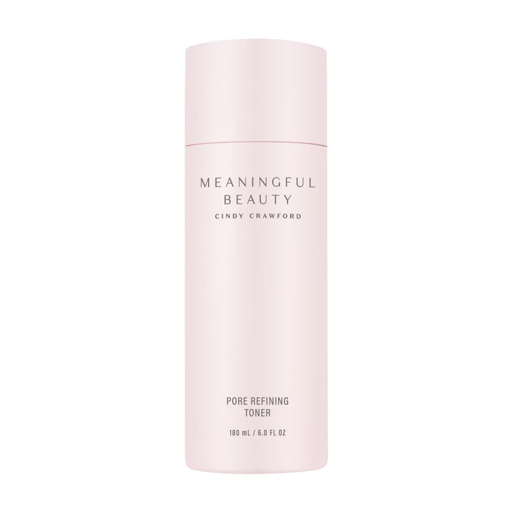 Meaningful Beauty toner front packaging showing bottle and cap for clear routine