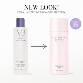 Meaningful Beauty toner label close-up highlighting product name and size