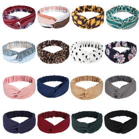 meartchy front view packed set showing 16 headbands and convenient color variety for styling