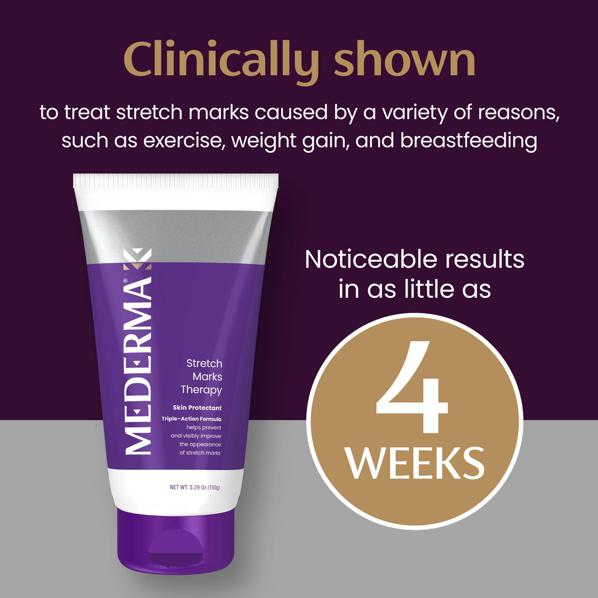 Mederma tube on vanity in bathroom lifestyle setting for daily use