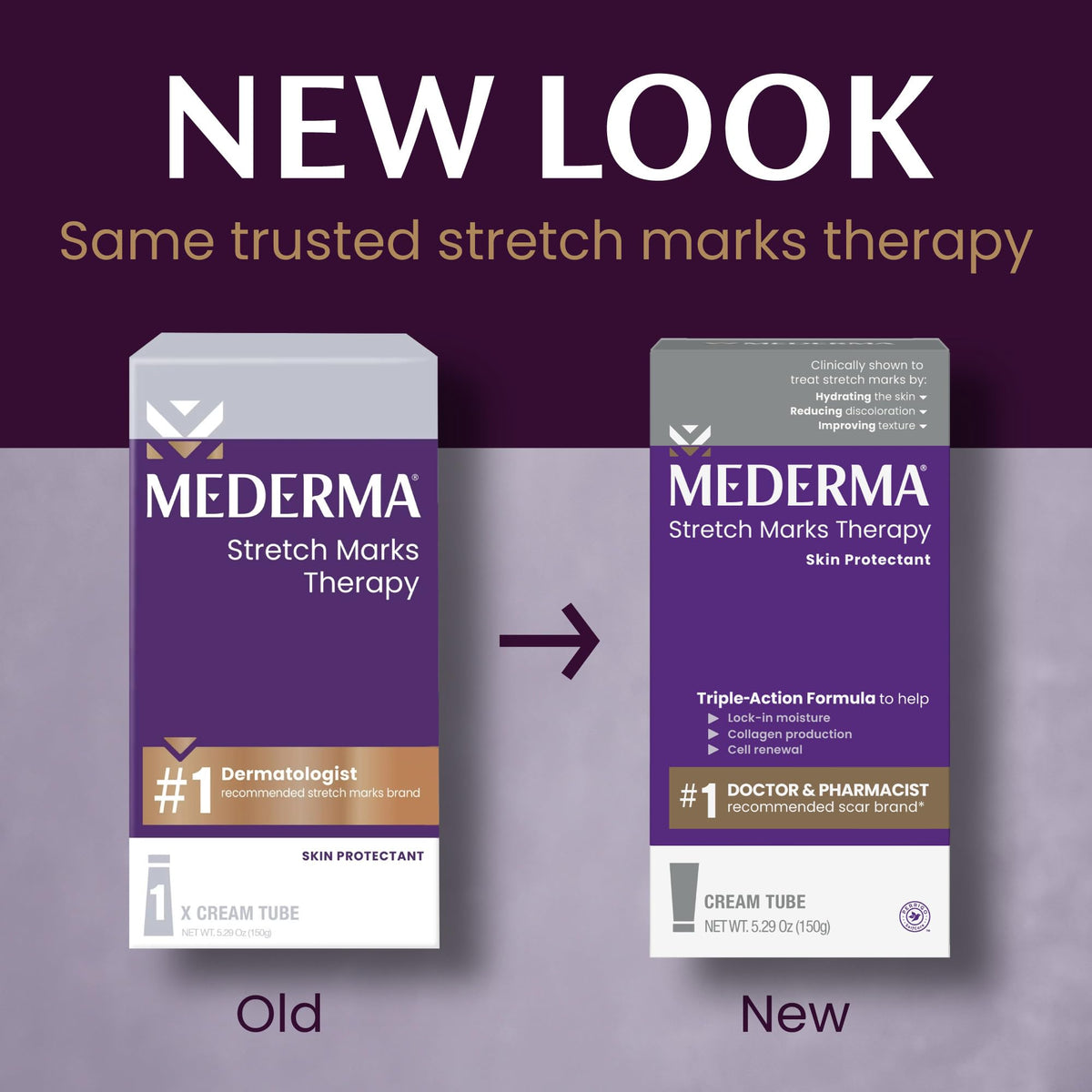 Mederma label close-up highlighting key ingredients and claims
