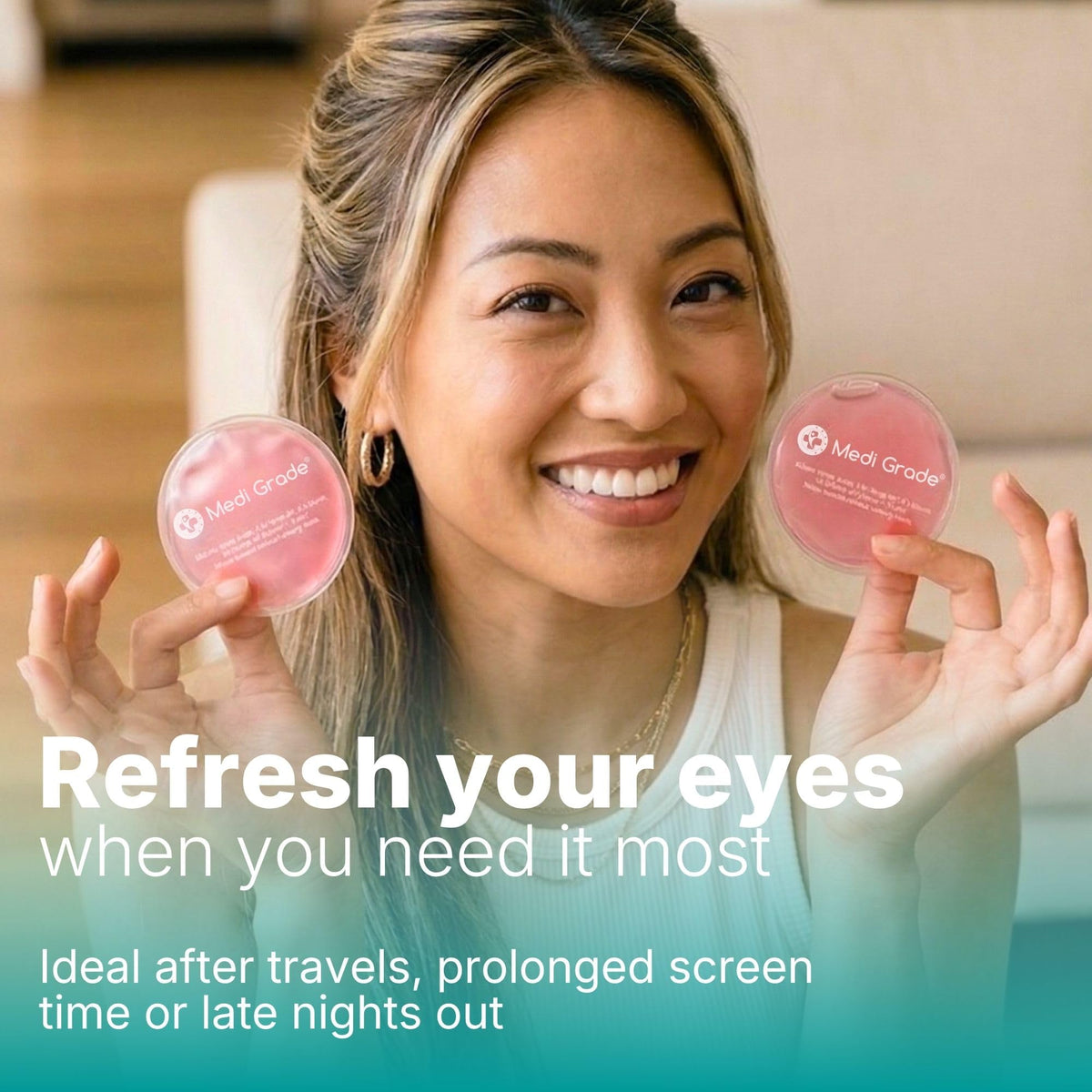 Medi Grade lycra insert display provides gentler cold for sensitive skin