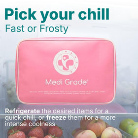 Medi Grade thermo bag open with kit inside for travel-ready cold storage