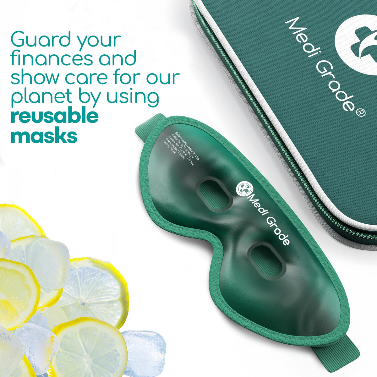 Medi Grade travel pouch packed with mask and pads for portability