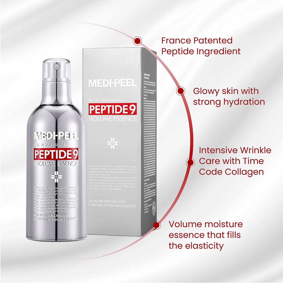 MEDI-PEEL 100ml size comparison showing travel-ready volume