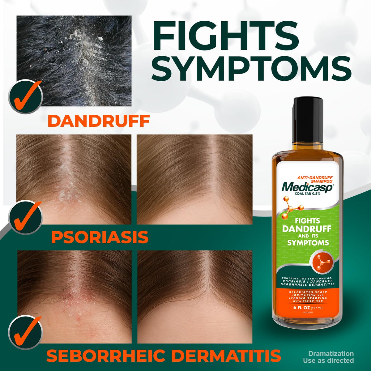Medicasp shampoo lather close-up demonstrating cleansing texture and foam