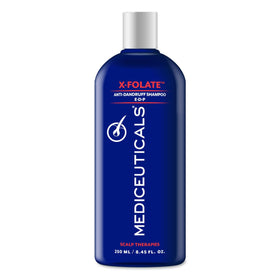 Mediceuticals X-Folate front bottle showing product and benefits