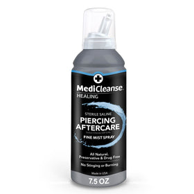 MediCleanse front label showing size and alcohol-free benefit