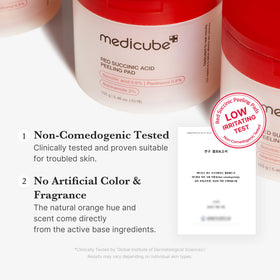 medicube pad being applied to cheek, showing targeted breakout control