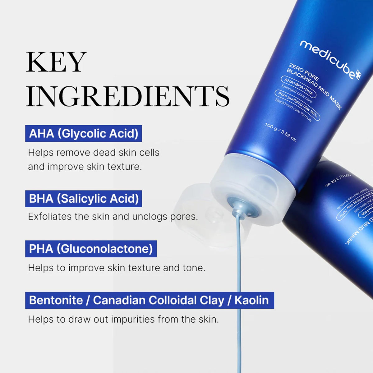 medicube mask applied on cheek illustrating easy spread and cooling sensation