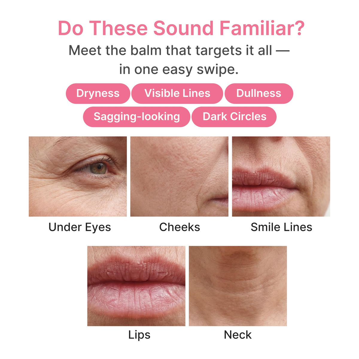 medicube applying balm under-eye to reduce hollow look and add radiance