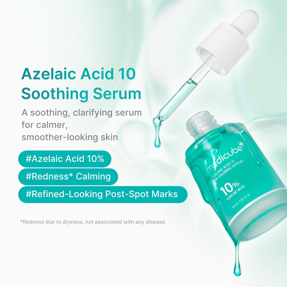 medicube serum dropper dispensing clear formula for quick absorption
