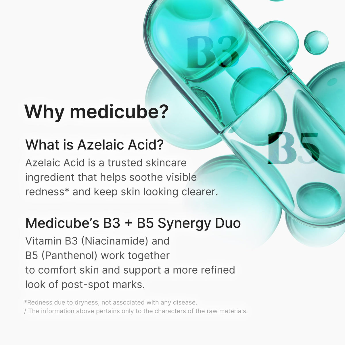 medicube close-up serum drop highlighting lightweight texture and spreadability