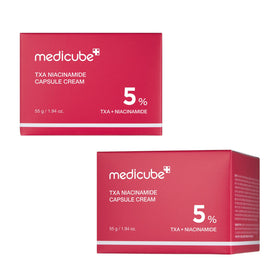 medicube before and after illustration showing improved tone and texture