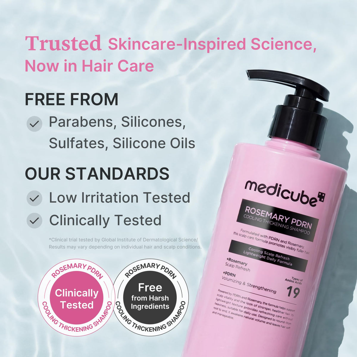 medicube before and after comparison showing increased visible volume