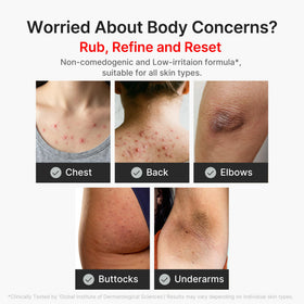 medicube serum spread on arm demonstrating smoothing effect and even application