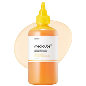 medicube front bottle view showing product and clear packaging benefit