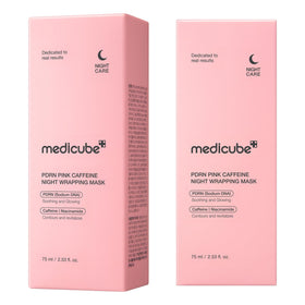 medicube packaging box and back label showing directions and ingredient highlights clearly
