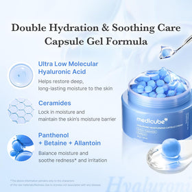 medicube gel cream texture close-up highlighting lightweight hydrating finish