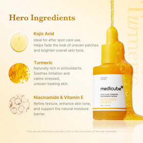 medicube serum texture on hand demonstrating lightweight hydration and quick absorption