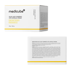 medicube cap seal closeup highlighting capsule-gel delivery system benefit