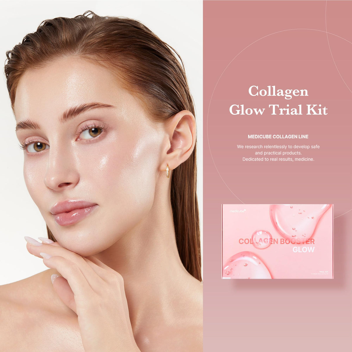 medicube collagen cream open jar showing smooth, rich texture