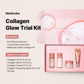 medicube collagen toner pouring texture for quick hydration