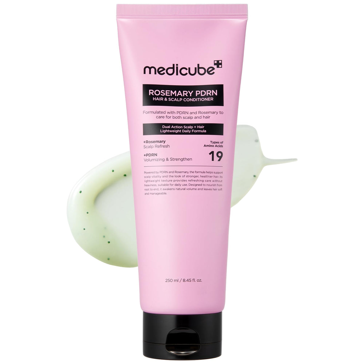medicube front packaging showing bottle and label for easy identification and trust