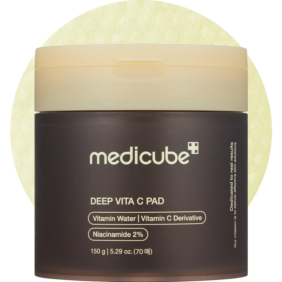 medicube front packaging showing Deep Vita C pads for brightening