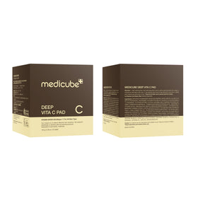 medicube pads on bathroom counter illustrating easy daily routine