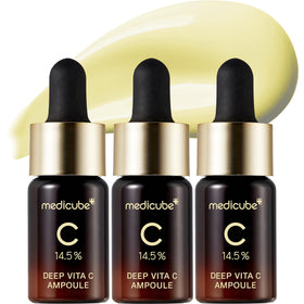 medicube front packaging showing serum bottle and clear benefits