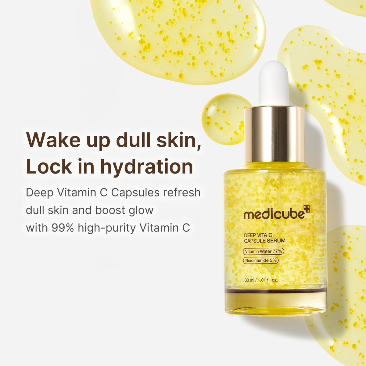 medicube serum held in hand for scale and convenient daily skincare use