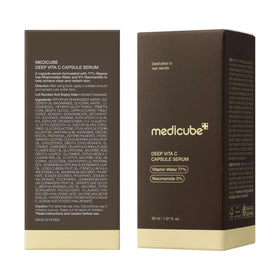 medicube packaging box detail showing branding and product information clarity