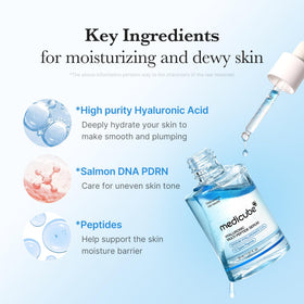 medicube shaken dual-layer mixture demonstrating oil-lock hydration benefit