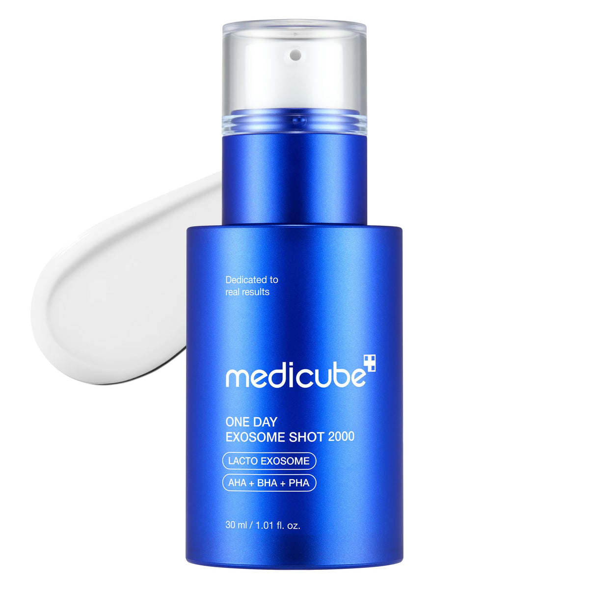 medicube front bottle view showing lightweight booster for targeted texture