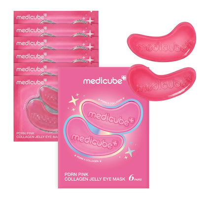 medicube front box packaging showing six pairs and benefits
