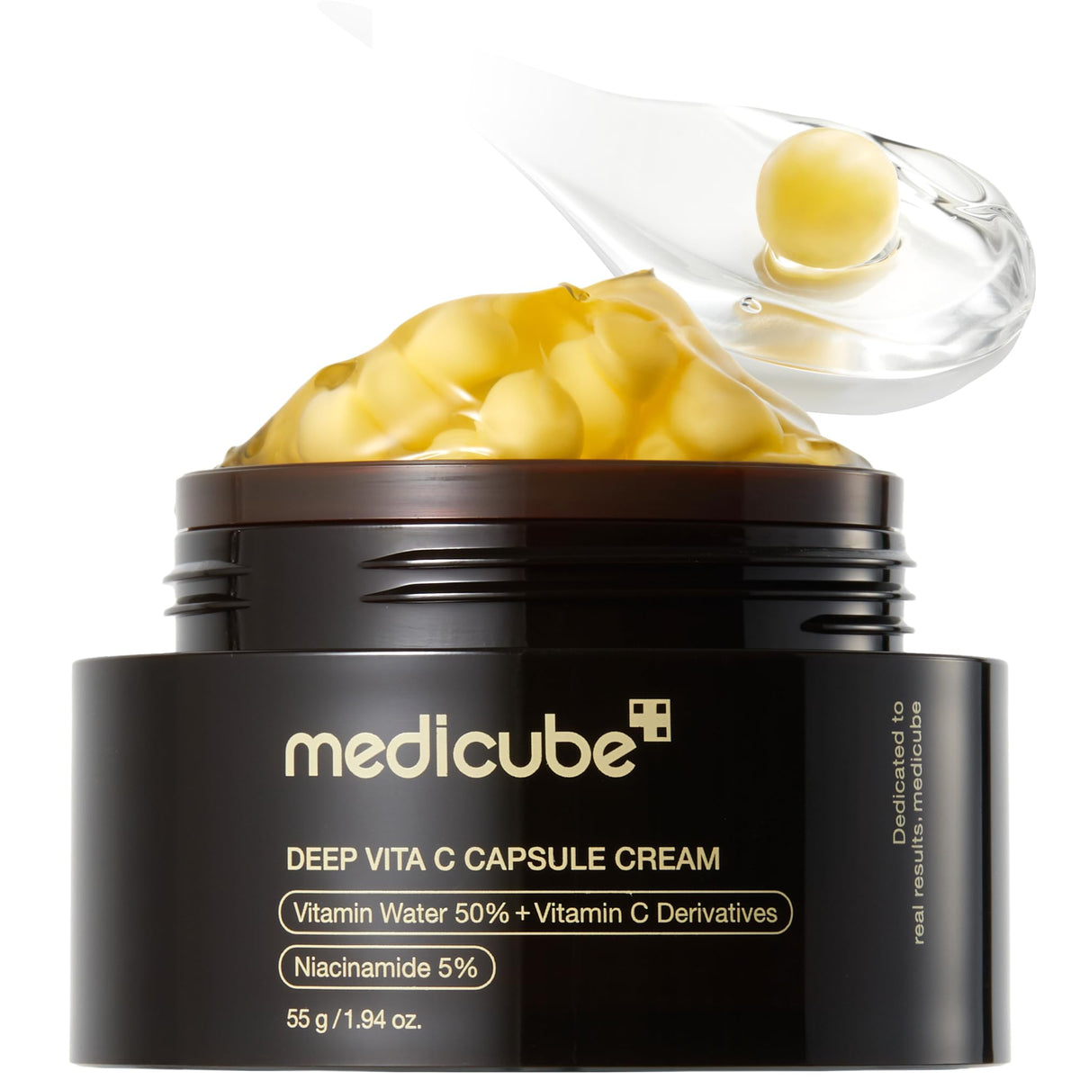 medicube jar front view showing capsule cream for refreshed skin
