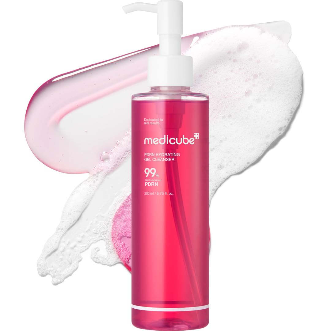 medicube front packaging 200ml showing product and benefit: gentle daily cleansing