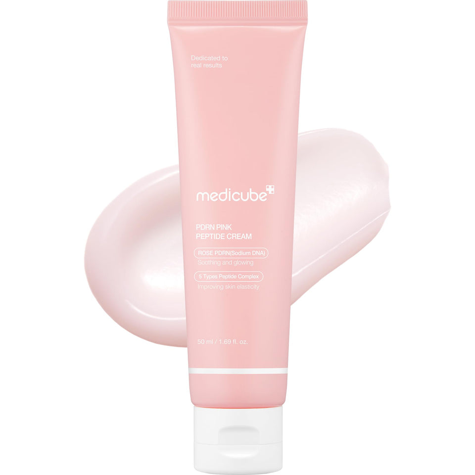 medicube front packaging showing pink cream and benefits