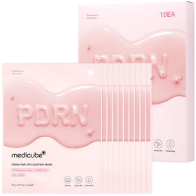 medicube front packaging showing salmon DNA mask and gift-ready presentation benefit hydration